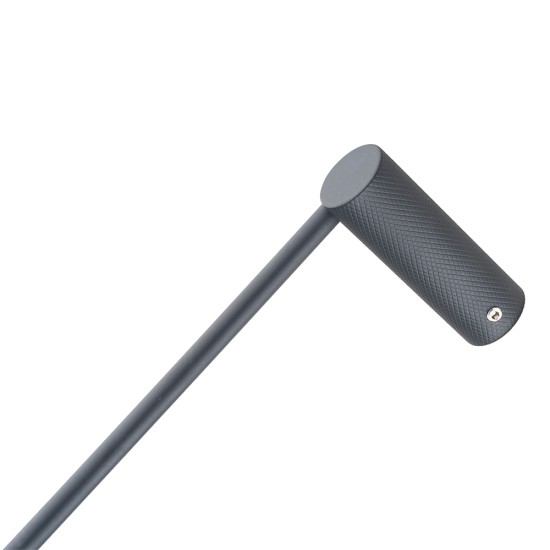 Diamora Luxury Knurled Gunmetal Grey Single Towel Rack Rail 600mm Diamora Luxury Knurled Gunmetal Grey Single Towel Rack Rail 600mm